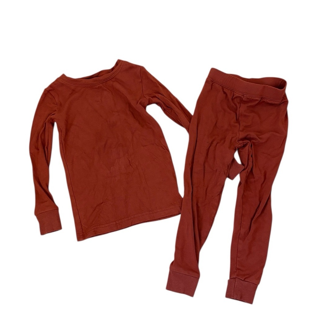 Little Sleepies Rust Cozy Two-Piece Pajama Set 2T